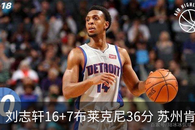 刘志轩16+7布莱克尼36分 苏州肯帝亚大胜福建